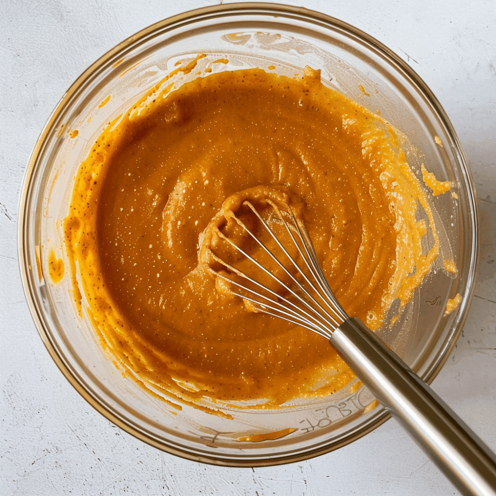 Pumpkin Protein Muffins With Greek Yogurt: Your New Favorite Snack 10 Pumpkin protein muffins with Greek yogurt batter in glass bowl with whisk