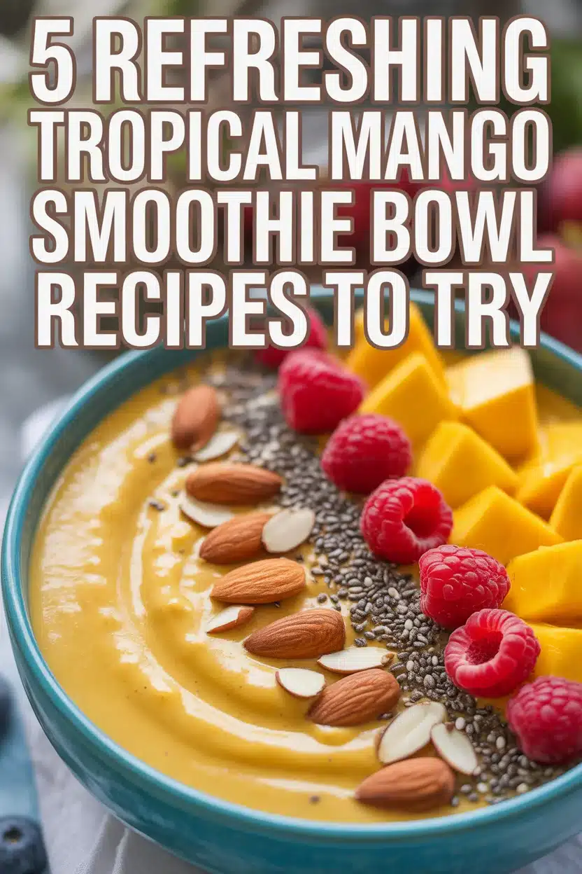 tropical mango smoothie bowl