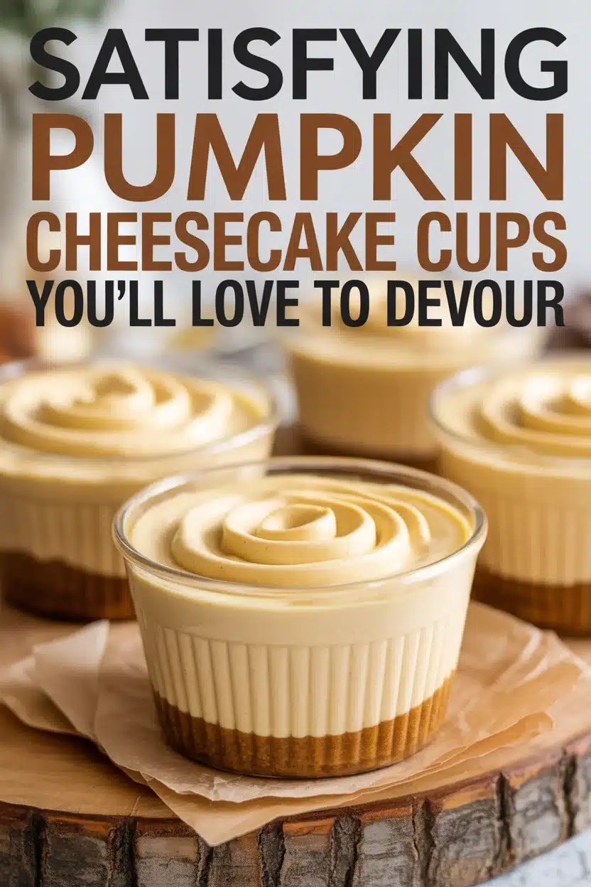 Pumpkin cheesecake cups
