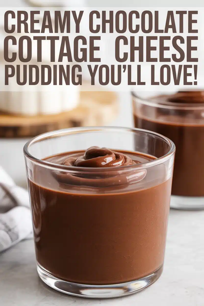 Creamy Chocolate Cottage Cheese Pudding You’ll Love!