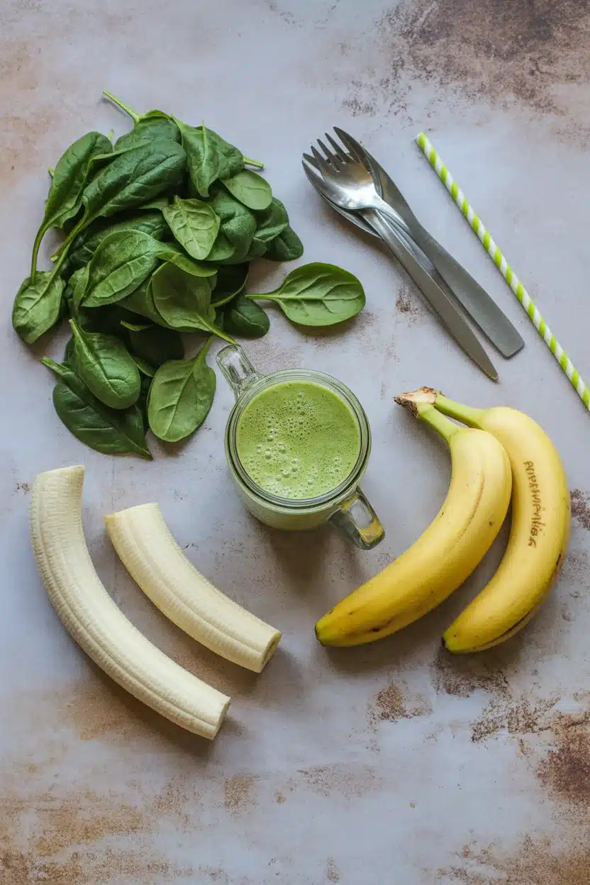 Bright and Refreshing Spinach Pineapple Green Smoothie Bowl