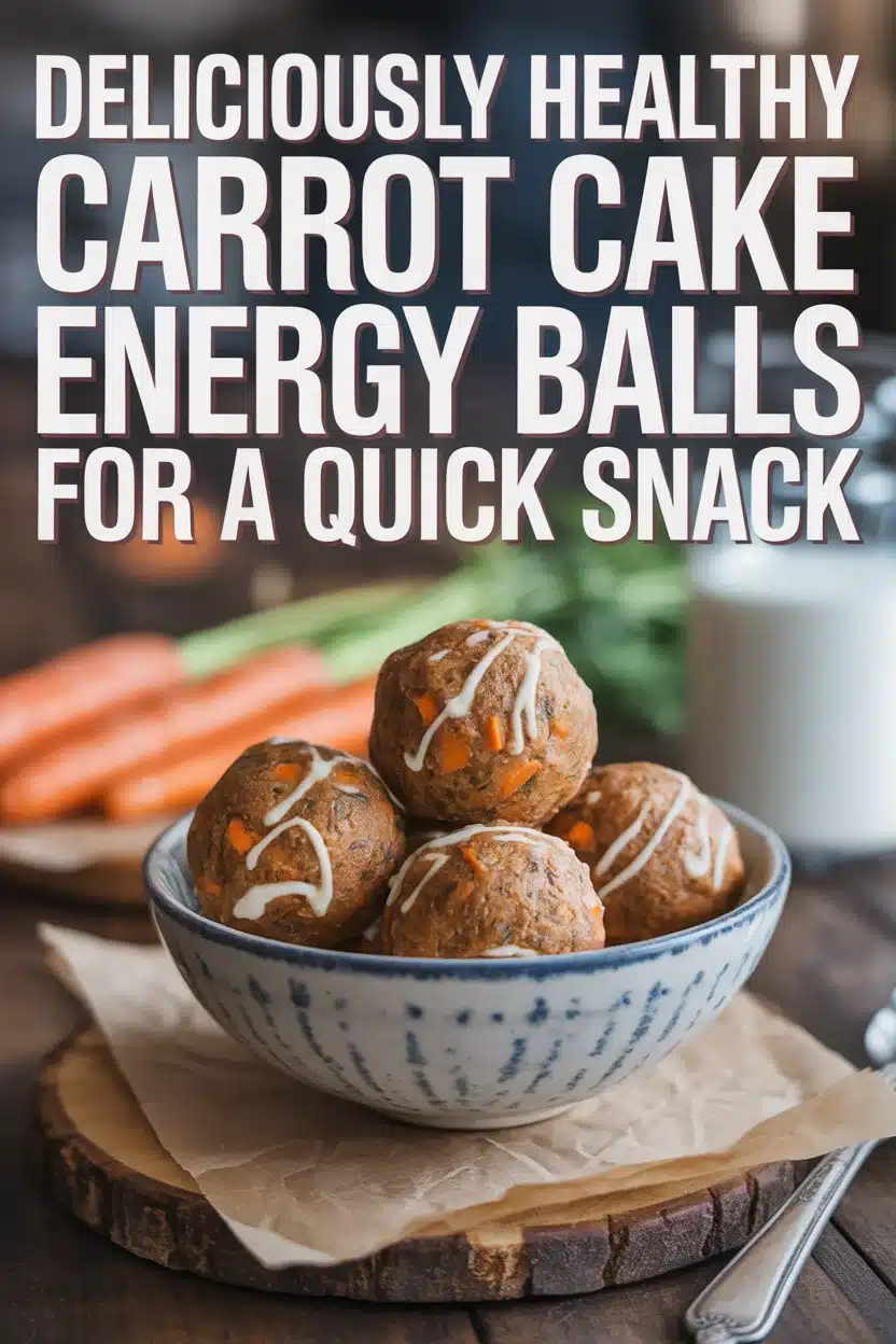 Deliciously Healthy Carrot Cake Energy Balls for a Quick Snack 10 Healthy carrot cake energy balls