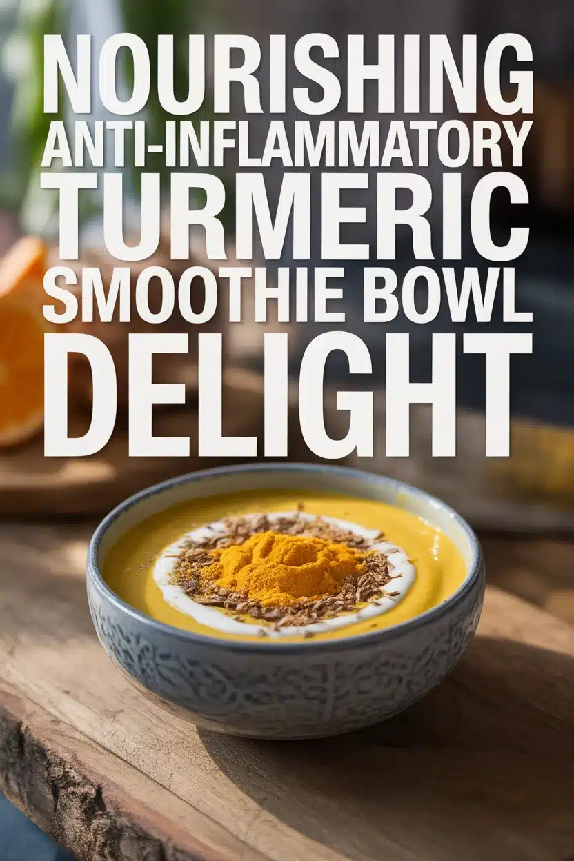 Nourishing Anti-Inflammatory Turmeric Smoothie Bowl Delight