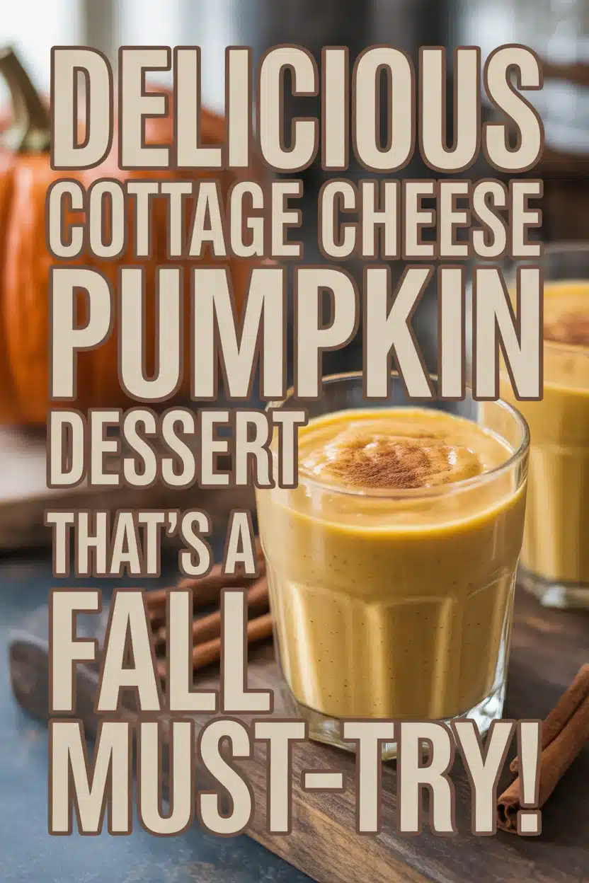 Delicious Cottage Cheese Pumpkin Dessert That's a Fall Must-Try!