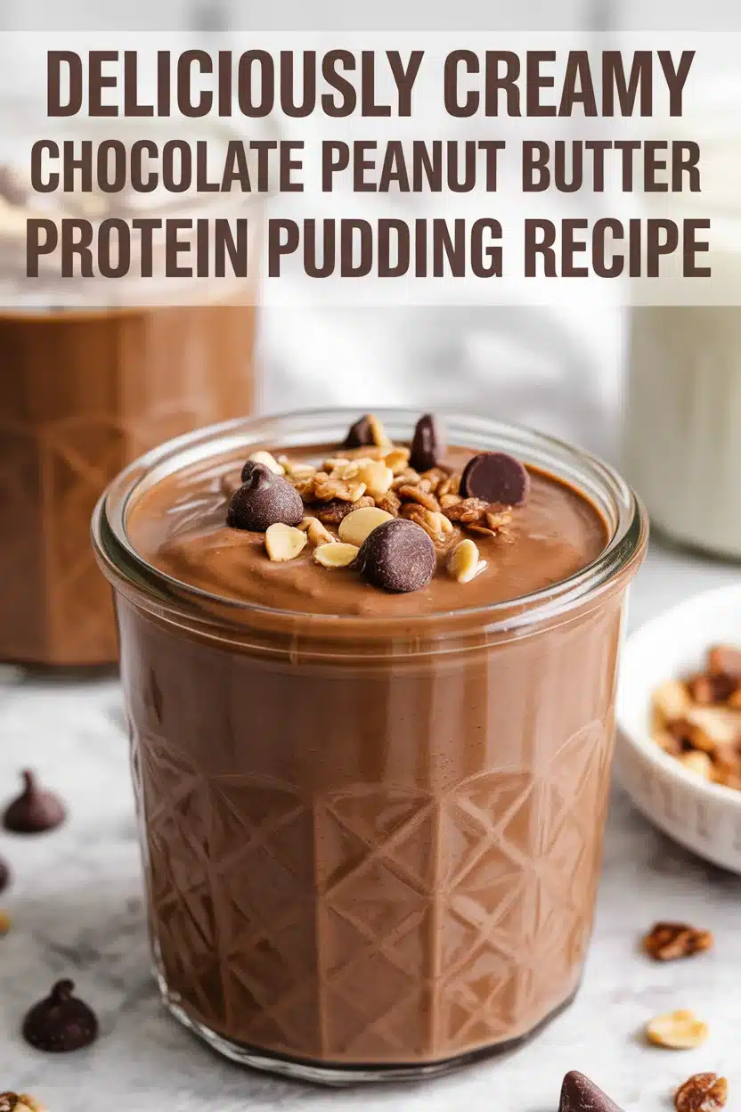Deliciously Creamy Chocolate Peanut Butter Protein Pudding Recipe