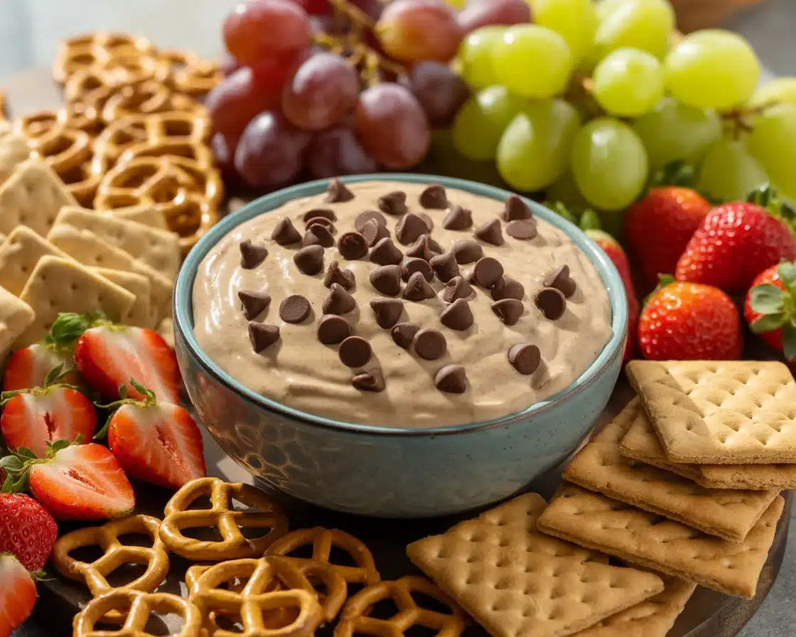 Creamy High Protein Cookie Dough Dip - Easy & Delicious Treat! 6 high protein cookie dough dip