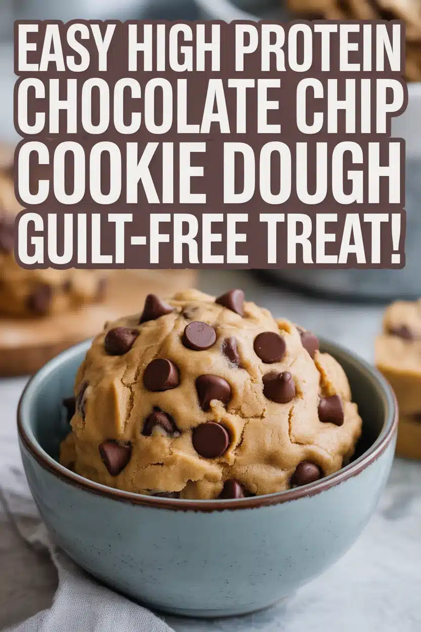 high protein chocolate chip cookie dough