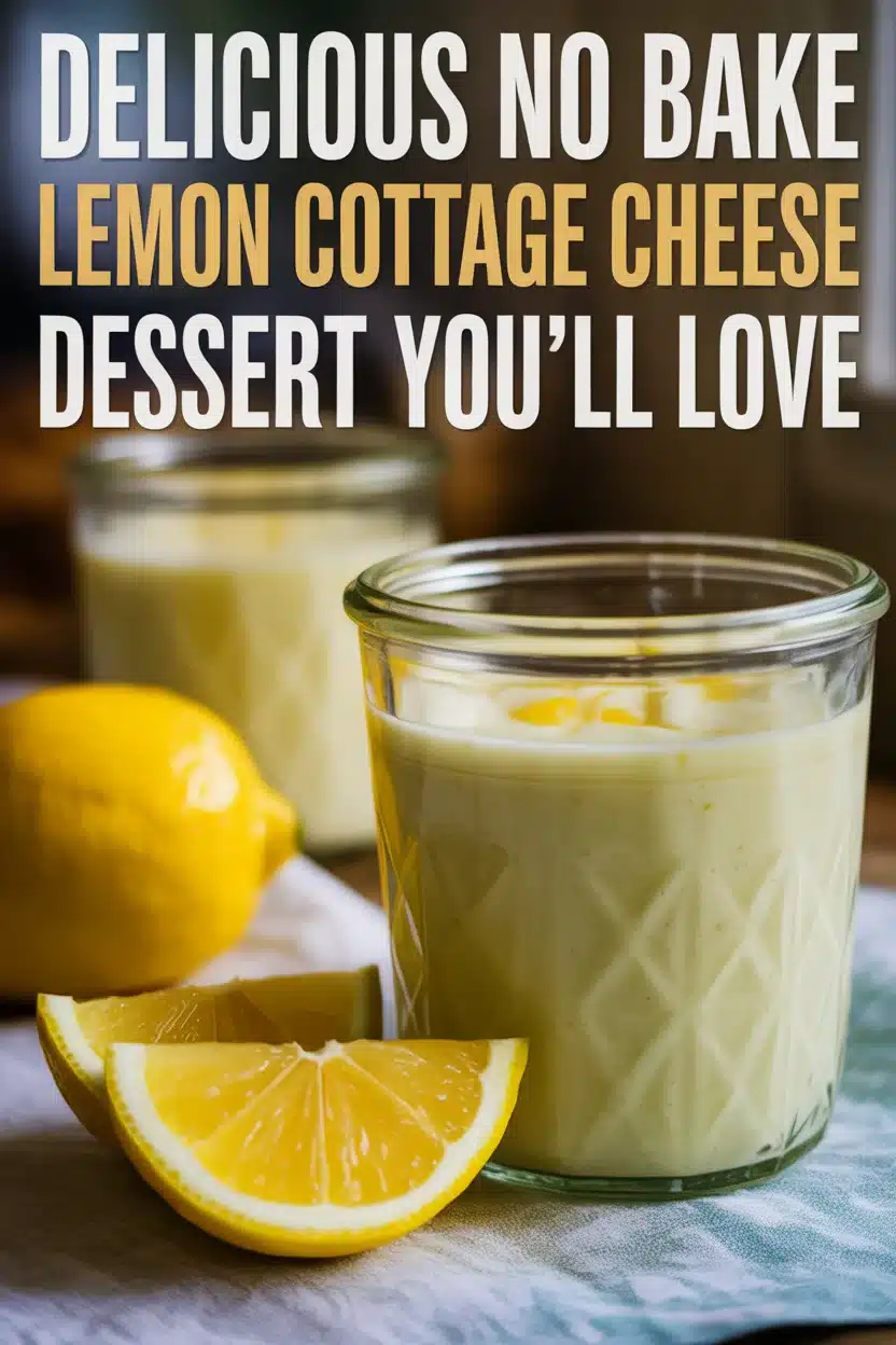 Delicious No Bake Lemon Cottage Cheese Dessert You’ll Love