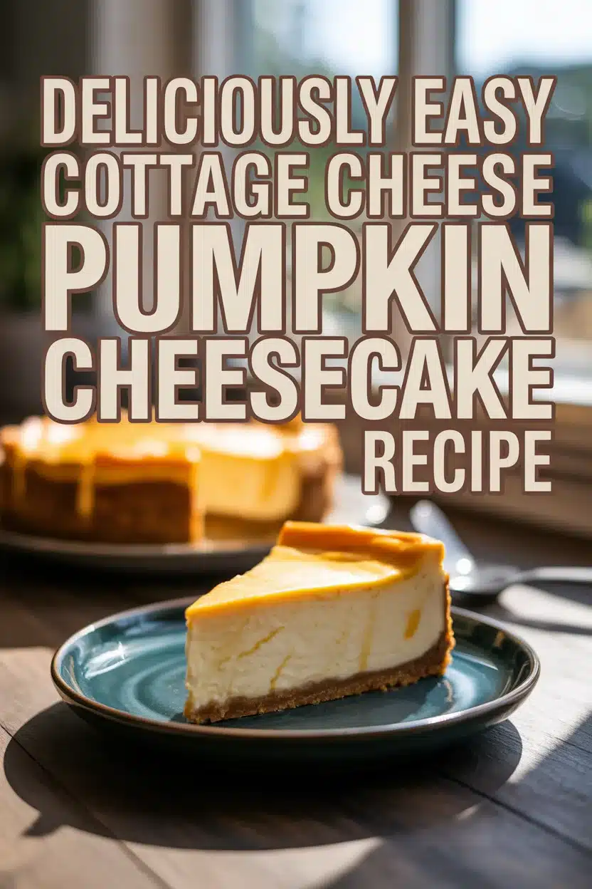 easy cottage cheese pumpkin cheesecake