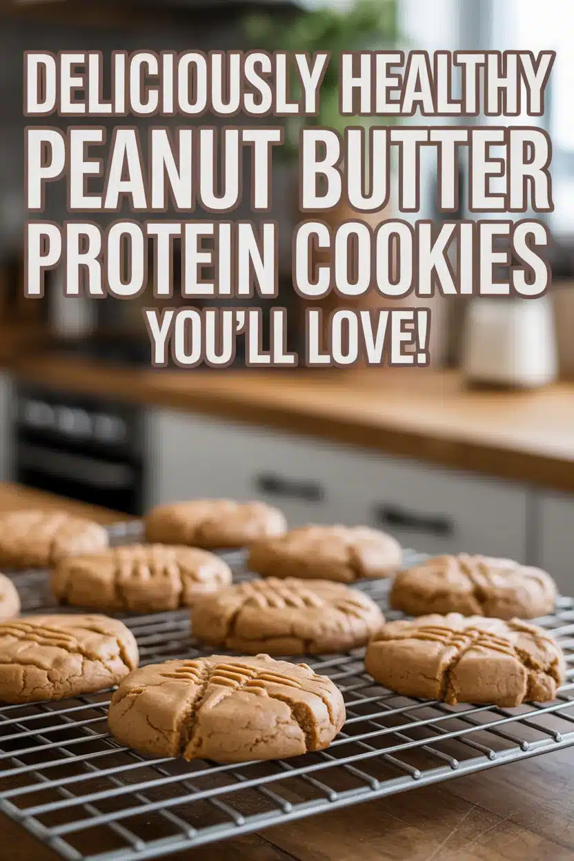 healthy peanut butter protein cookies