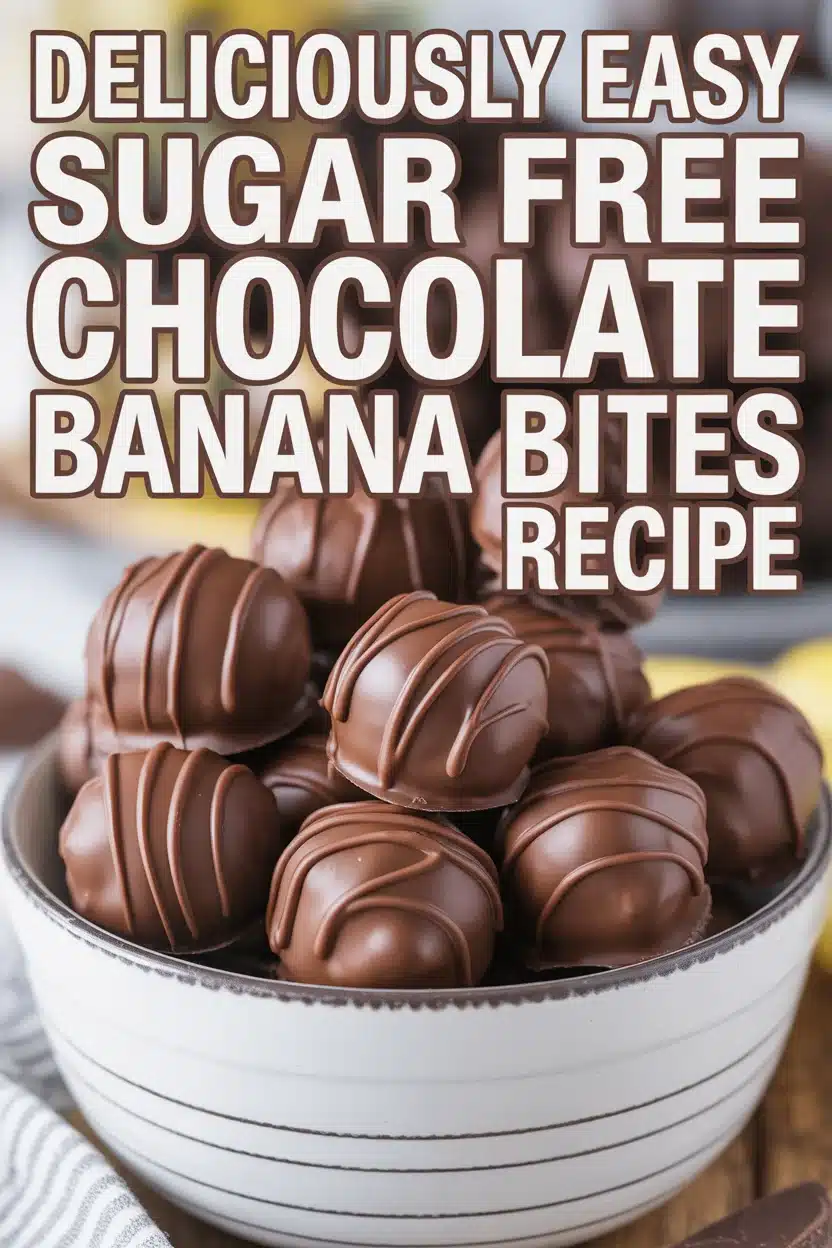 sugar free chocolate banana bites