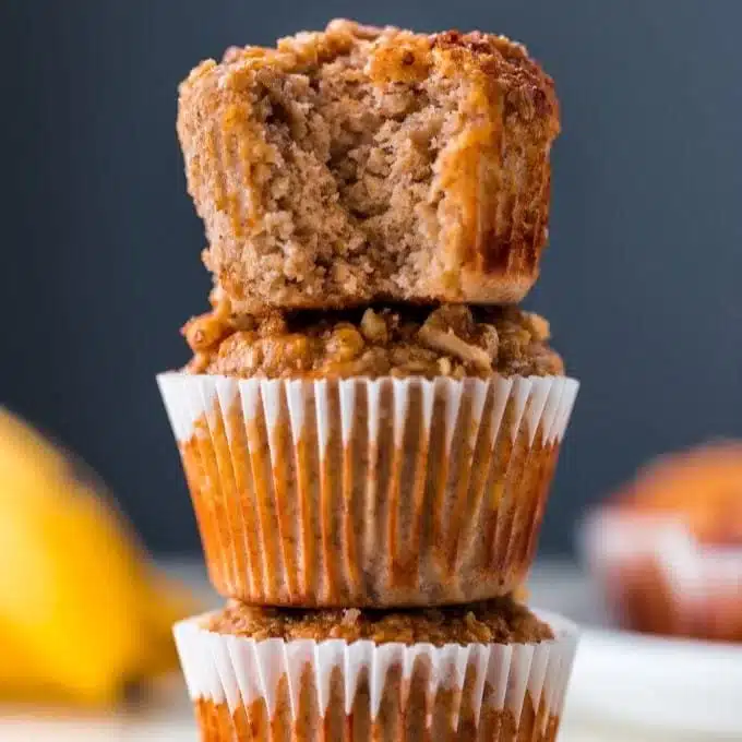 Banana Oat Protein Muffins