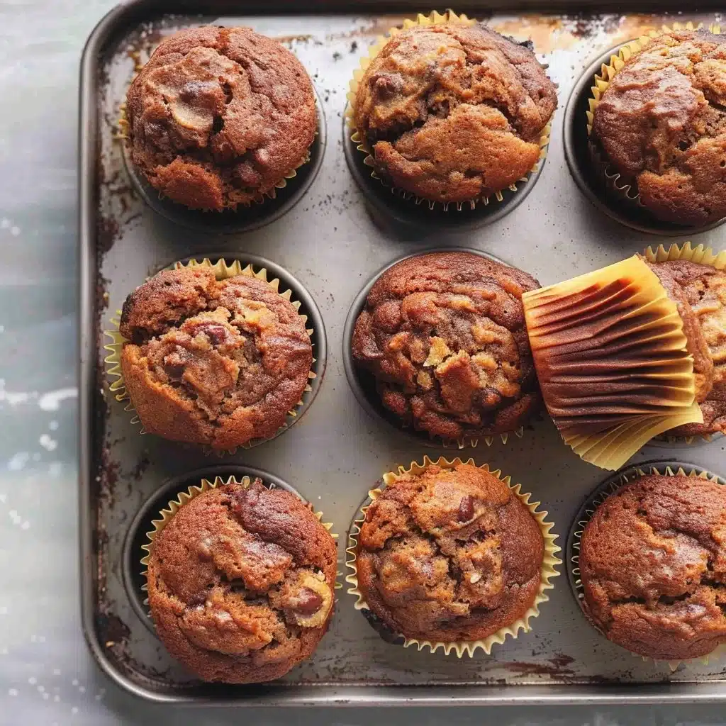 Cinnamon Swirl Banana Muffins