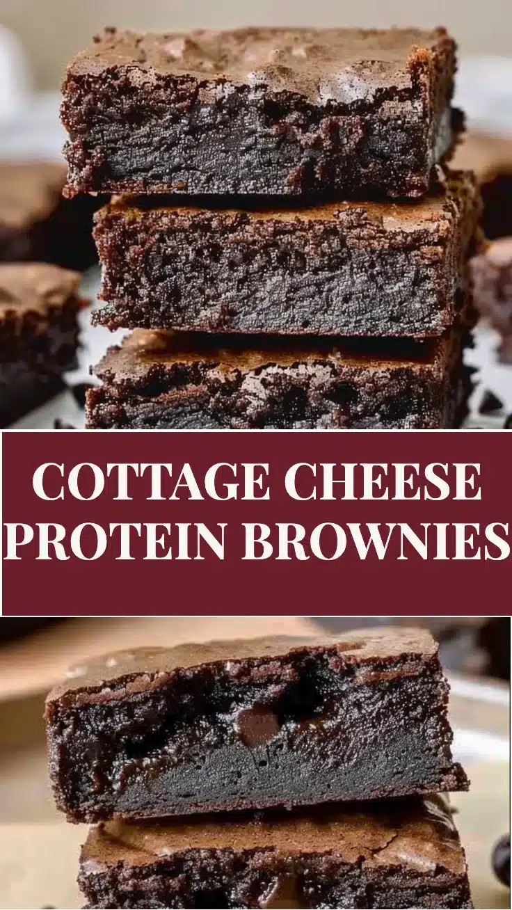 Cottage Cheese Protein Brownies