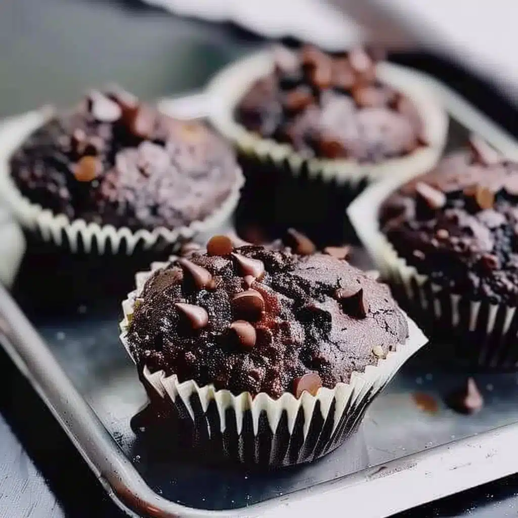 Double Chocolate Protein Muffins 4 Double Chocolate Protein Muffins