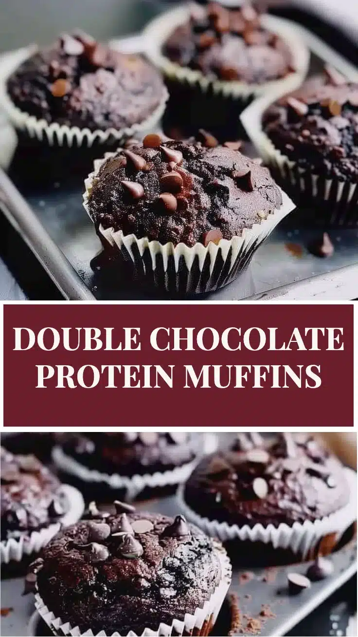 Double Chocolate Protein Muffins 6 Double Chocolate Protein Muffins