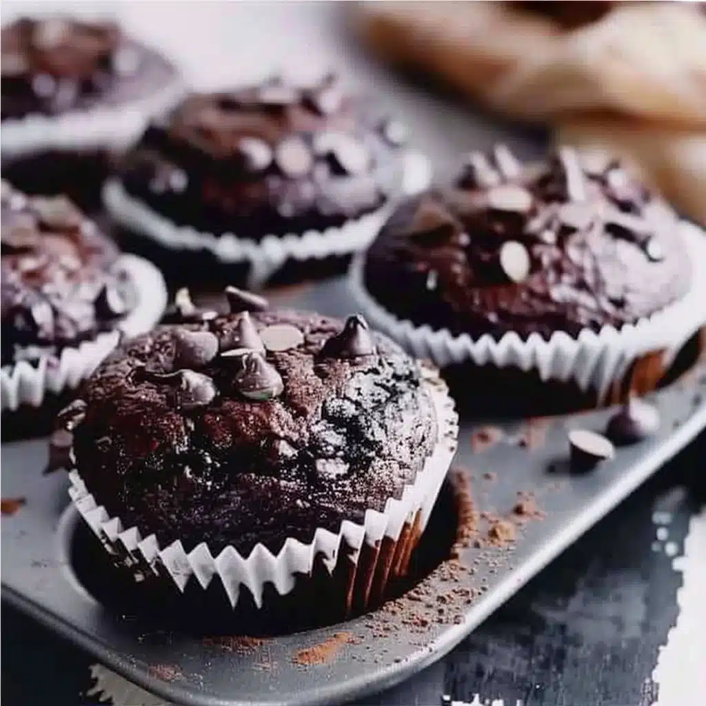 Double Chocolate Protein Muffins 7 Double Chocolate Protein Muffins