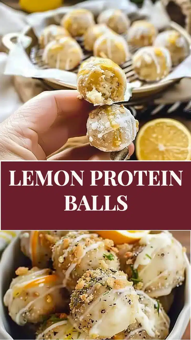 Lemon Protein Balls 6 Lemon Protein Balls