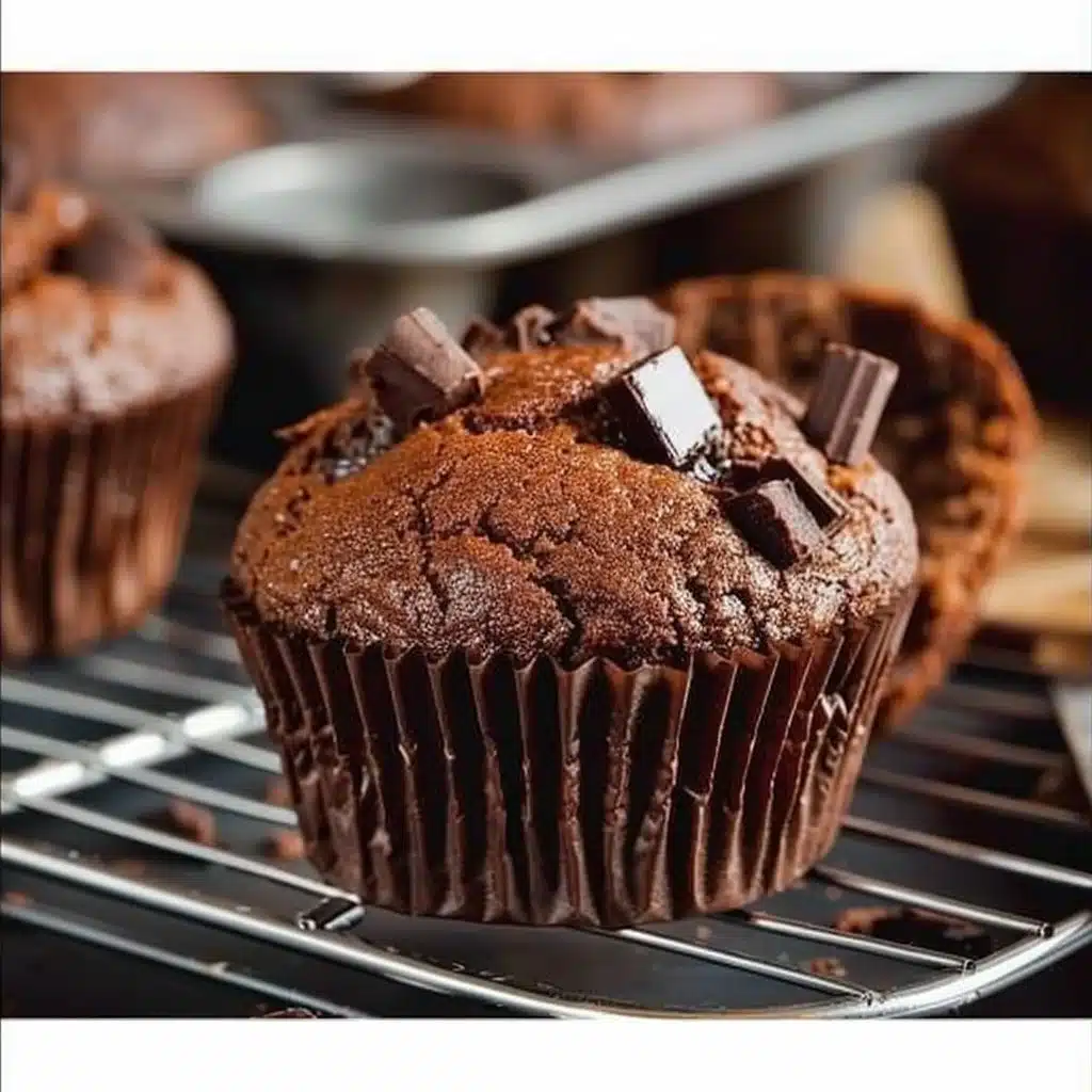 Low calorie chocolate protein muffins, a healthy snack option packed with nutrients.