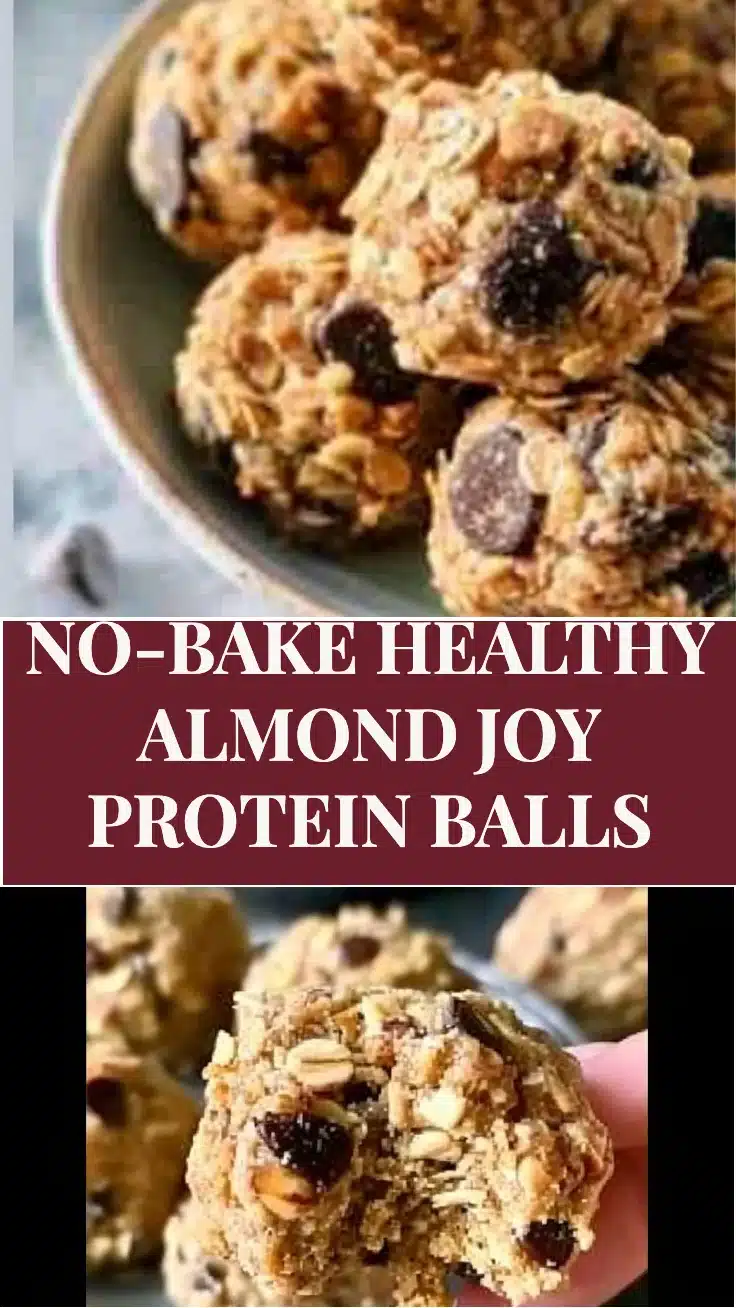No-Bake Healthy Almond Joy Protein Balls