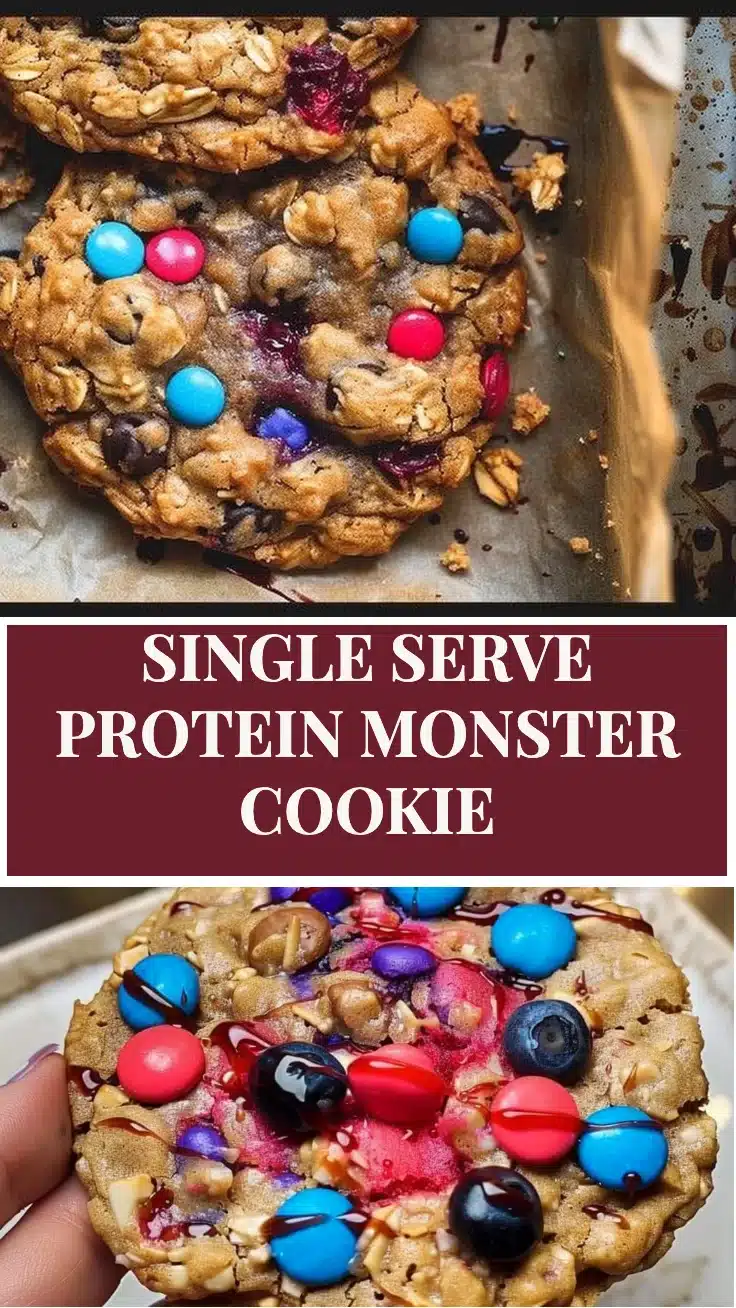 Single Serve Protein Monster Cookie